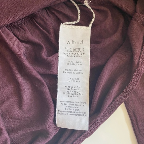 BNWT Aritzia Wilfred Descartes Long Sleeve Shirt Top in Hush - Picture 8 of 9